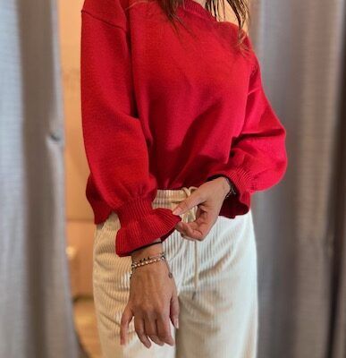 MAGLIONE ROSSO COMPANIA FANTASTICA