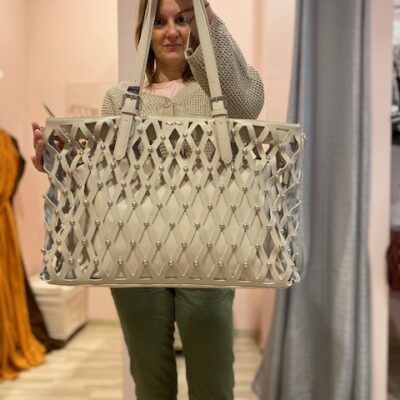 BORSA SHOPPER RETE MIMI MUA'