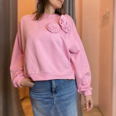 FELPA ROSA SPILLA TWO WAY