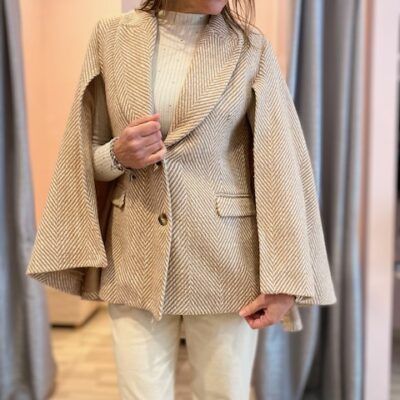 MANTELLA BEIGE SPIGATA MIMI MUA'